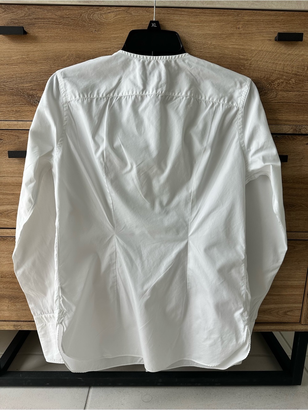 Charvet 28 Place Vendome Paris 100% Cotton Ruffle Front Button Down Shirt Size S - Picture 2 of 10